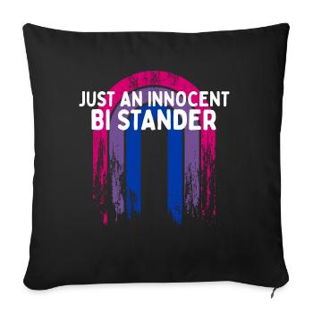 Just an Innocent Bi Stander Bisexual LGBTQ Bi - Sofakissenbezug 45 x 45 cm - Schwarz - Vorne