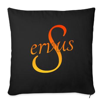 Servus - Sofakissenbezug 45 x 45 cm - Schwarz - Vorne