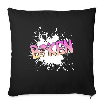 Bikes, Biker, Bikers, Bikerin, Bike - Sofakissenbezug 45 x 45 cm - Schwarz - Vorne