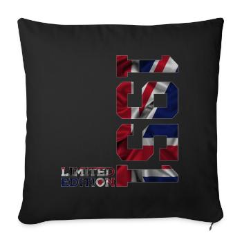 ÉDITION LIMITÉE ANGLETERRE 75E ANNIVERSAIRE 1951 UK - Housse de coussin décorative 45 x 45 cm - noir - Devant