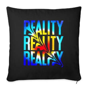 Reality - Sofakissenbezug 45 x 45 cm - Schwarz - Vorne