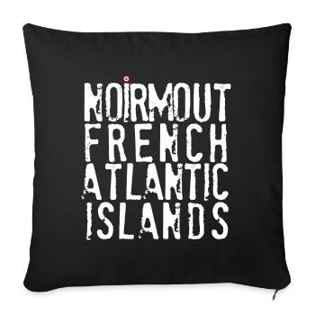 Noirmout French Atlantic Islands - Housse de coussin décorative 45 x 45 cm - noir - Devant