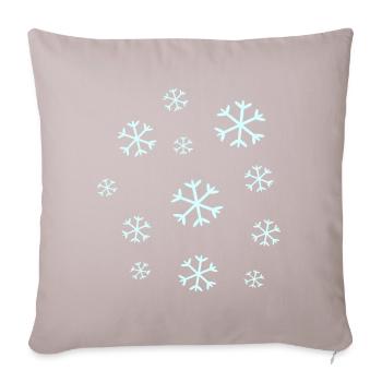 Snowflake Snow Snowflakes Christmas - Sofa pillowcase 17,3'' x 17,3'' (45 x 45 cm) - light taupe - Front