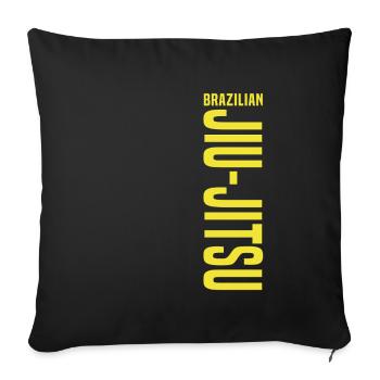 Brazilian Jiu Jitsu T-shirt BJJ Jiu-Jitsu - Sofakissenbezug 45 x 45 cm - Schwarz - Vorne