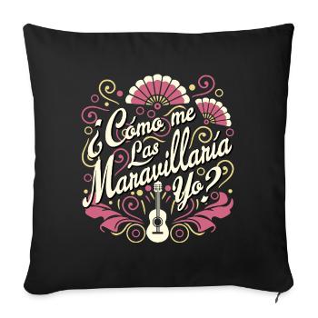 How I Would - Sofa pillowcase 17,3'' x 17,3'' (45 x 45 cm) - black - Front