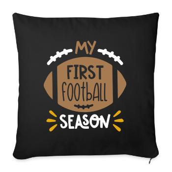 Football Game Season Gift - Sofa pillowcase 17,3'' x 17,3'' (45 x 45 cm) - black - Front