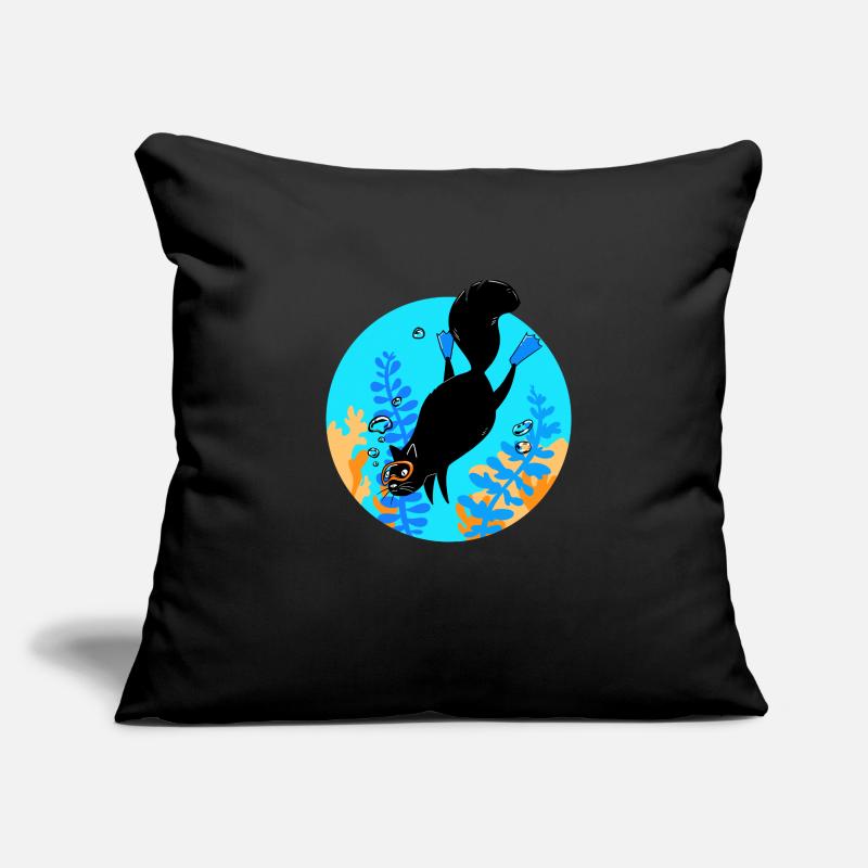 Chat Housse de coussin décorative 45 x 45 cm