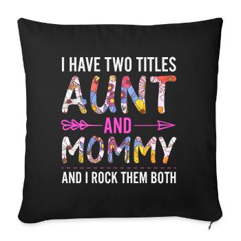 Idée cadeau de mère pour la fête des mères Meilleure mère - Housse de coussin décorative 45 x 45 cm - noir - Devant