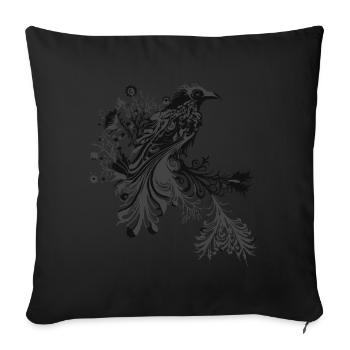 Raven 1 - Sofa pillowcase 17,3'' x 17,3'' (45 x 45 cm) - black - Front
