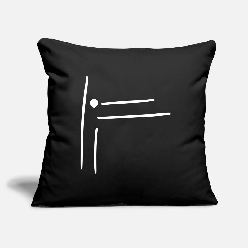 angular frame vector design Sofa pillowcase 17,3'' x 17,3'' (45 x 45 cm)