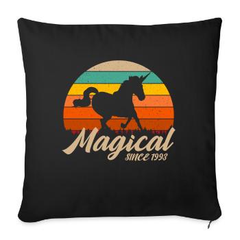 Magical Since 1993 - Sofa pillowcase 17,3'' x 17,3'' (45 x 45 cm) - black - Front