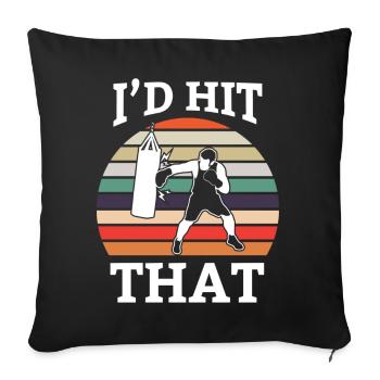 Boxing Boxer Boxer Boxing Match Boxing Training - Sofa pillowcase 17,3'' x 17,3'' (45 x 45 cm) - black - Front