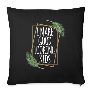 Partner Look Couple Partner Couple Couple Family - Sofa pillowcase 17,3'' x 17,3'' (45 x 45 cm) - black - Front