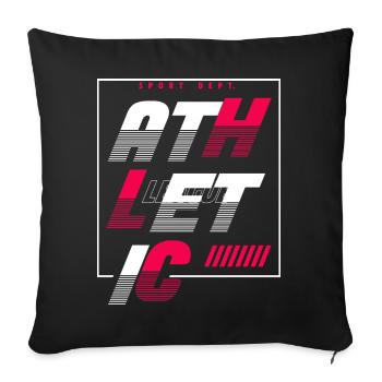 Athletic Sport Urban Streetstyle - Sofakissenbezug 45 x 45 cm - Schwarz - Vorne