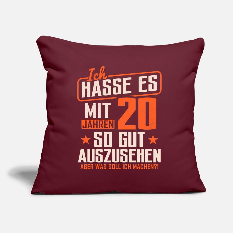 20 Geburtstag Geschenk 20 Jahre Spruch Sofakissenbezug 45 x 45 cm