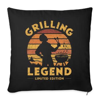 Grilling Legend Limited Edition - Sofakissenbezug 45 x 45 cm - Schwarz - Vorne