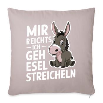 Donkey Donkey Mule Muli - Sofa pillowcase 17,3'' x 17,3'' (45 x 45 cm) - light taupe - Front