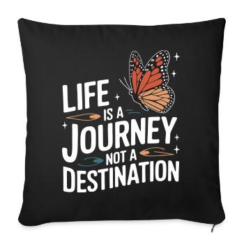 Butterfly Monarch Butterfly Colorful Butterflies - Sofa pillowcase 17,3'' x 17,3'' (45 x 45 cm) - black - Front