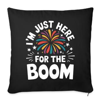 Pyrotechnie Feux d’artifice Pyrotechnie - Housse de coussin décorative 45 x 45 cm - noir - Devant
