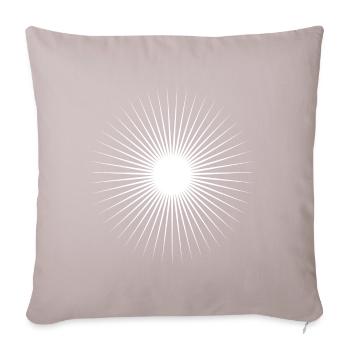 Sun - Sofa pillowcase 17,3'' x 17,3'' (45 x 45 cm) - light taupe - Front