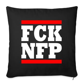 Fck nfp - Sofakissenbezug 45 x 45 cm - Schwarz - Vorne
