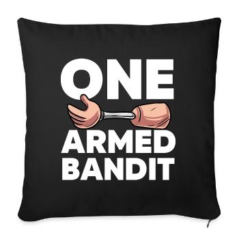 Bein Amputiert Arm Kämpfer Geschenk - Sofakissenbezug 45 x 45 cm - Schwarz - Vorne