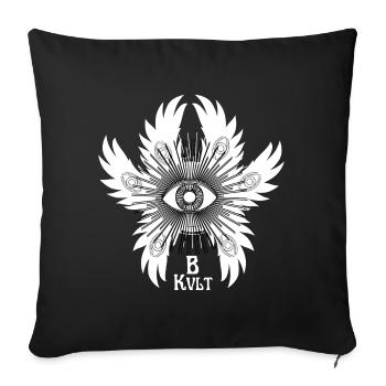 Allseeing eye - Sofa pillowcase 17,3'' x 17,3'' (45 x 45 cm) - black - Front