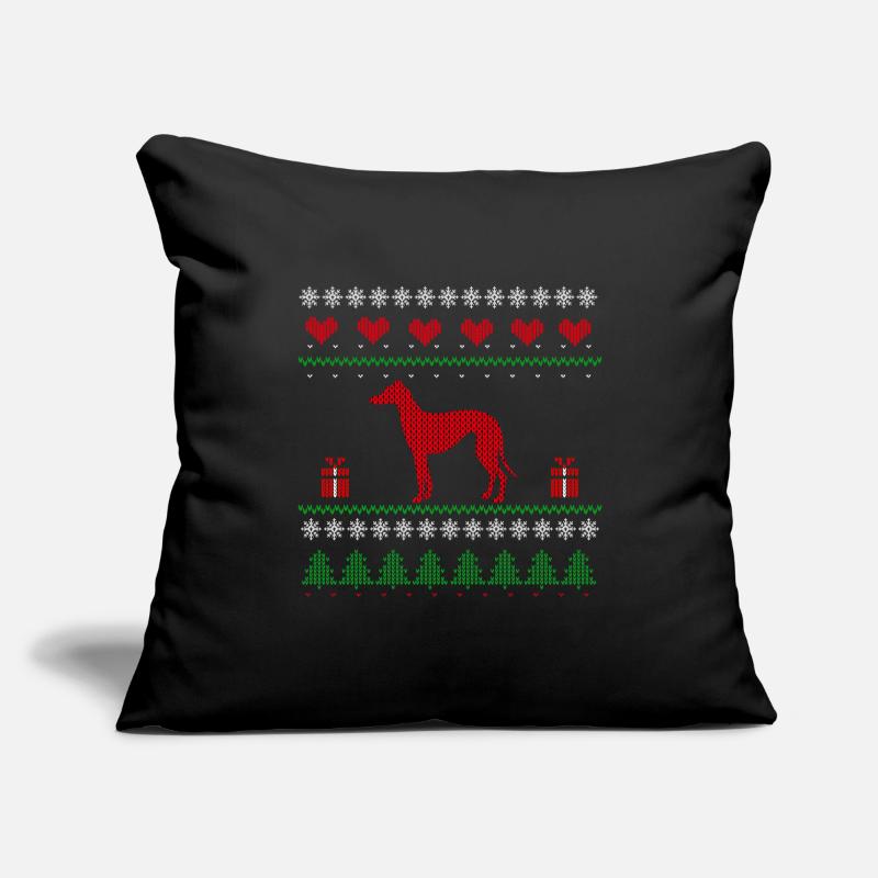 Idée de cadeau de lévrier moche de lévrier Housse de coussin décorative 45 x 45 cm