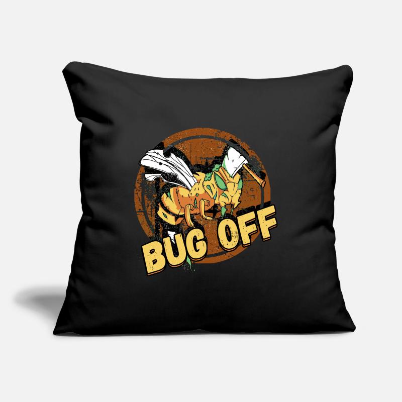 Bug Off Pest Control Exterminator Design for a Sofa pillowcase 17,3'' x 17,3'' (45 x 45 cm)
