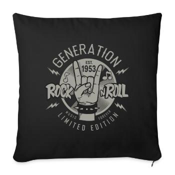 1953 Anniversary 70 Years 70 Th Anniversary - Sofa pillowcase 17,3'' x 17,3'' (45 x 45 cm) - black - Front