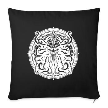 Cthulhu emblem Ancient entity - Sofa pillowcase 17,3'' x 17,3'' (45 x 45 cm) - black - Front