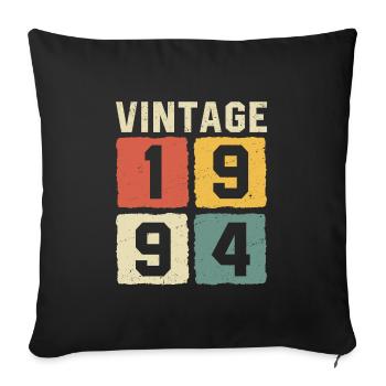 Vintage 1994 Geboren 1994 - Sofakissenbezug 45 x 45 cm - Schwarz - Vorne
