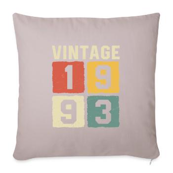 Millésime 1993 Né en 1993 - Housse de coussin décorative 45 x 45 cm - taupe clair - Devant
