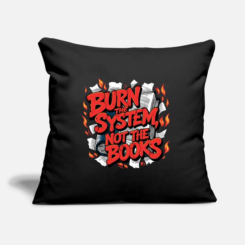 Brûler le système Housse de coussin décorative 45 x 45 cm