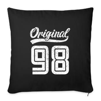 1998 Original 98 Né en 1998 - Housse de coussin décorative 45 x 45 cm - noir - Devant