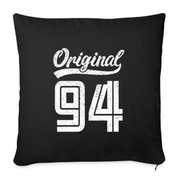 1994 Original 94 born 1994 - Sofa pillowcase 17,3'' x 17,3'' (45 x 45 cm) - black - Front