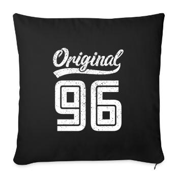 1996 Original 96 born 1996 - Sofa pillowcase 17,3'' x 17,3'' (45 x 45 cm) - black - Front