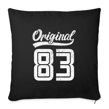 1983 Original 83 born 1983 - Sofa pillowcase 17,3'' x 17,3'' (45 x 45 cm) - black - Front