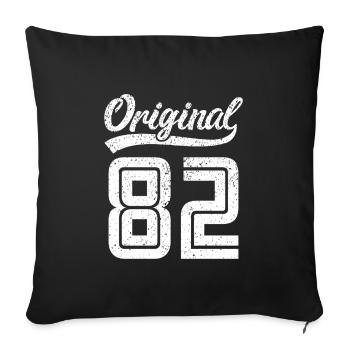1982 Original 82 born 1982 - Sofa pillowcase 17,3'' x 17,3'' (45 x 45 cm) - black - Front
