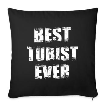 Best tuba player of all time - Sofa pillowcase 17,3'' x 17,3'' (45 x 45 cm) - black - Front