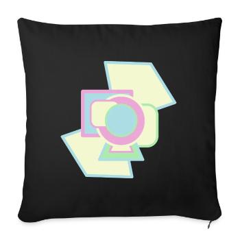 graphic art modern style - Sofakissenbezug 45 x 45 cm - Schwarz - Vorne
