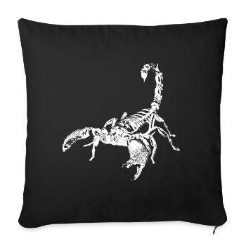 Scorpion - Housse de coussin décorative 45 x 45 cm - noir - Devant