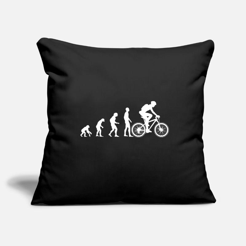 Vélo EVOLUTION Blanc Housse de coussin décorative 45 x 45 cm