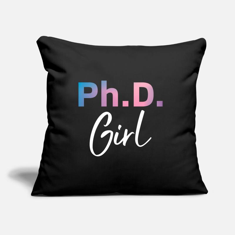 Phd Girl Phd Abschluss Geschenk Sofakissenbezug 45 x 45 cm
