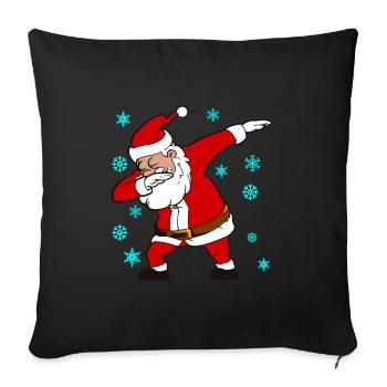 Santa Dab Christmas Christmas Gift - Housse de coussin décorative 45 x 45 cm - noir - Devant