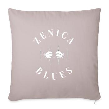 Zenica Blues - Housse de coussin décorative 45 x 45 cm - taupe clair - Devant