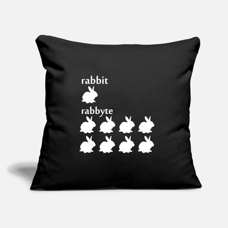 Programmer computer scientist byte rabbit gift Sofa pillowcase 17,3'' x 17,3'' (45 x 45 cm)