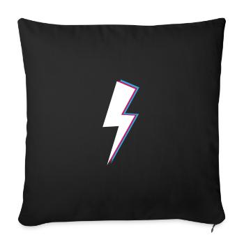 Cadeau de style rétro rétro Blitz - Housse de coussin décorative 45 x 45 cm - noir - Devant