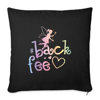 Fee Backen Herz Backfee - Sofakissenbezug 45 x 45 cm - Schwarz - Vorne