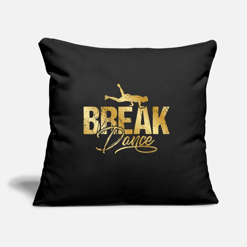 Breakdance Breakdance Or Housse de coussin décorative 45 x 45 cm
